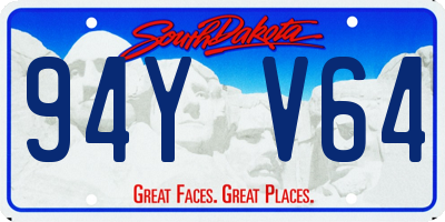 SD license plate 94YV64
