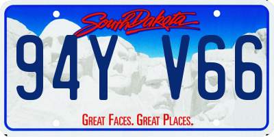 SD license plate 94YV66