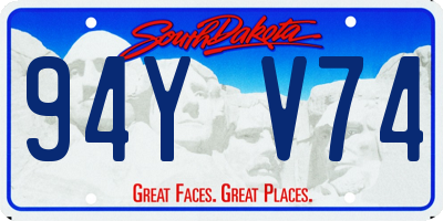 SD license plate 94YV74