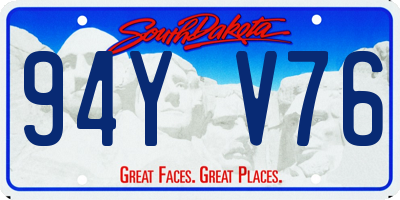 SD license plate 94YV76