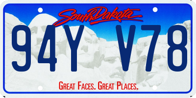 SD license plate 94YV78