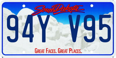 SD license plate 94YV95