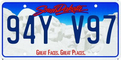 SD license plate 94YV97