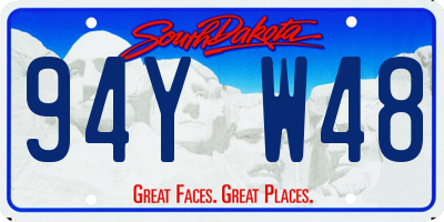 SD license plate 94YW48