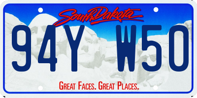 SD license plate 94YW50