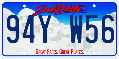 SD license plate 94YW56