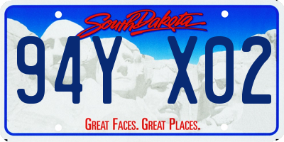 SD license plate 94YX02