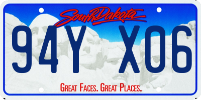 SD license plate 94YX06