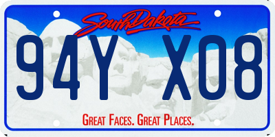 SD license plate 94YX08