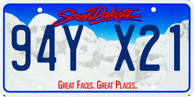 SD license plate 94YX21
