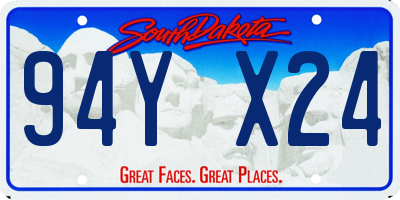 SD license plate 94YX24