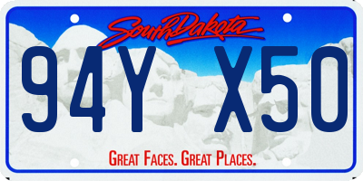SD license plate 94YX50