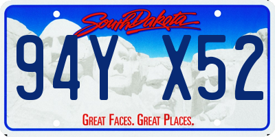 SD license plate 94YX52