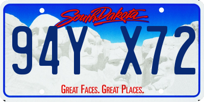 SD license plate 94YX72