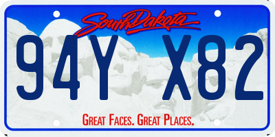 SD license plate 94YX82
