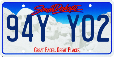 SD license plate 94YY02