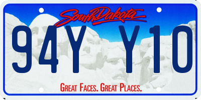 SD license plate 94YY10