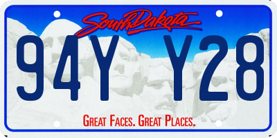 SD license plate 94YY28