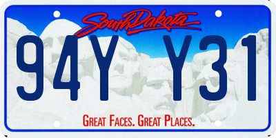 SD license plate 94YY31