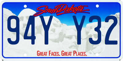 SD license plate 94YY32