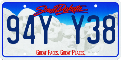 SD license plate 94YY38