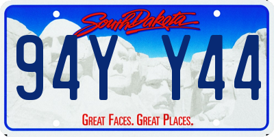 SD license plate 94YY44