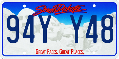 SD license plate 94YY48