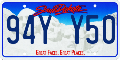 SD license plate 94YY50