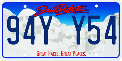 SD license plate 94YY54