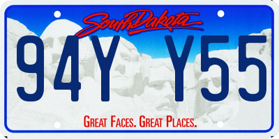 SD license plate 94YY55