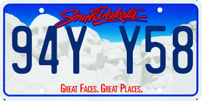 SD license plate 94YY58