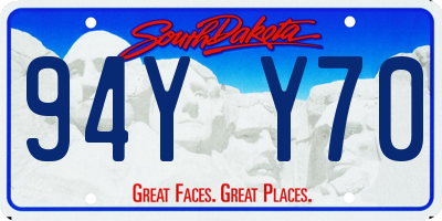 SD license plate 94YY70