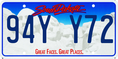 SD license plate 94YY72