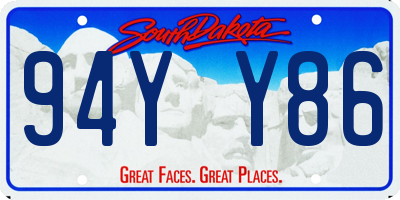 SD license plate 94YY86