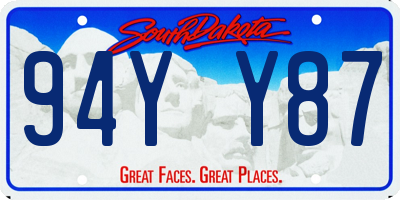 SD license plate 94YY87