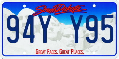 SD license plate 94YY95