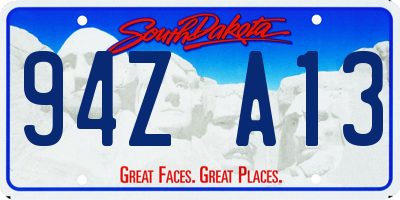 SD license plate 94ZA13