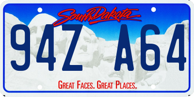 SD license plate 94ZA64
