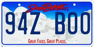 SD license plate 94ZB00