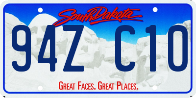 SD license plate 94ZC10
