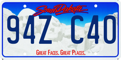 SD license plate 94ZC40