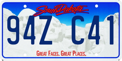 SD license plate 94ZC41