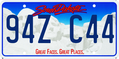 SD license plate 94ZC44