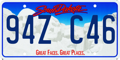 SD license plate 94ZC46