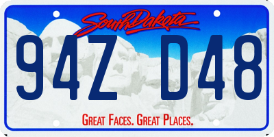 SD license plate 94ZD48