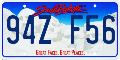 SD license plate 94ZF56