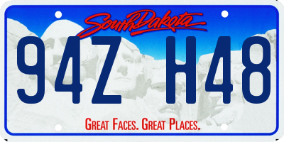 SD license plate 94ZH48