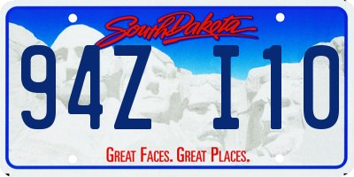 SD license plate 94ZI10