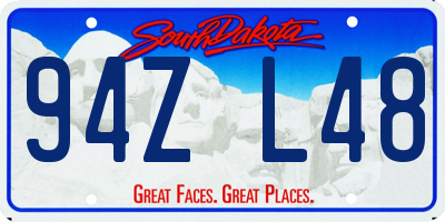 SD license plate 94ZL48