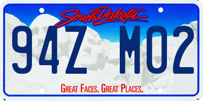 SD license plate 94ZM02